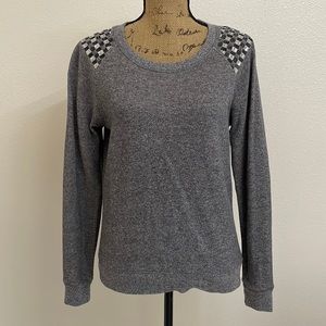 vs sequin crewneck pullover